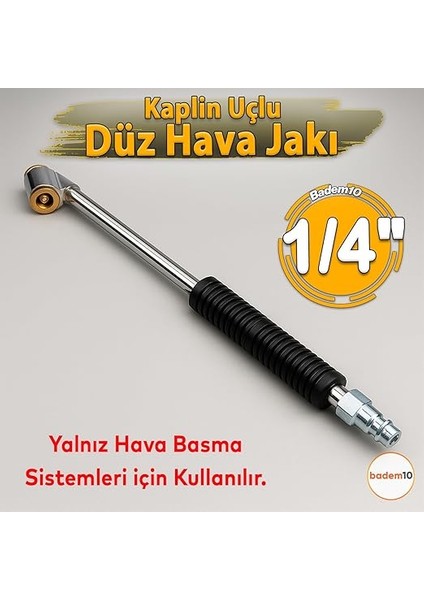 Taraflı Lastik Şişirme Hava Jakı 1/4 Inç Hava Basınç Aparatı Oto Lastik Tabancası Ucu Başlığı fırsatları