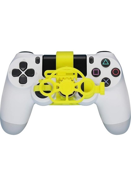 Ps4 Oyun Denetleyicisi Mini Direksiyon Değiştirme Sony Ps4 Yarış Oyunu Aksesuarları Için (Sarı)