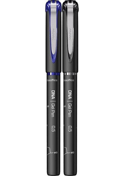 Offıce Dna 0.5 mm Jel Kalem Mavi &amp; Siyah 2'li Blister, 0.5 mm modelleri