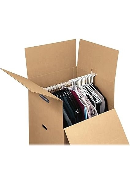 Box Smoothmove Gardırop Taşıma Kutuları, Kısa, 50 x 50 x 94 Cm, 3'lü Paket (7710902) fırsatları