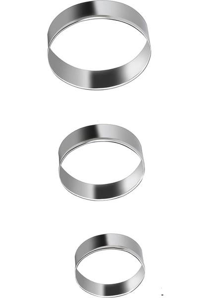 Çok Amaçlı Kurabiye Kalıpları, 5 Farklı Şekil, 3'lü Set (Yuvarlak Şekilli)