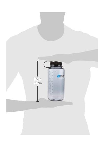Sustain Tritan Bpa Içermeyen Su Şişesi,%50 Plastik Atıktan, 900 Ml, Geniş Ağız, Gri Siyah Kapaklı modelleri