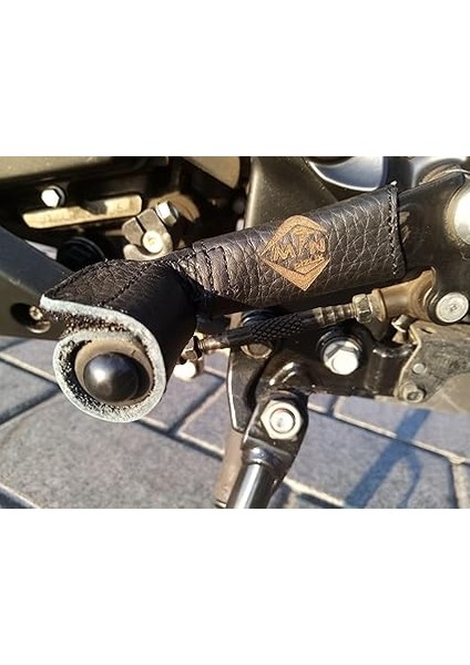 Mtn MAK99 Doğal Deri Motosiklet Vites Çorabı,bot Ayakkabı Koruyucu Vites Kılıfı,shifter Shoes Protector, Motosiklet Deri Aksesuar (Large) modelleri
