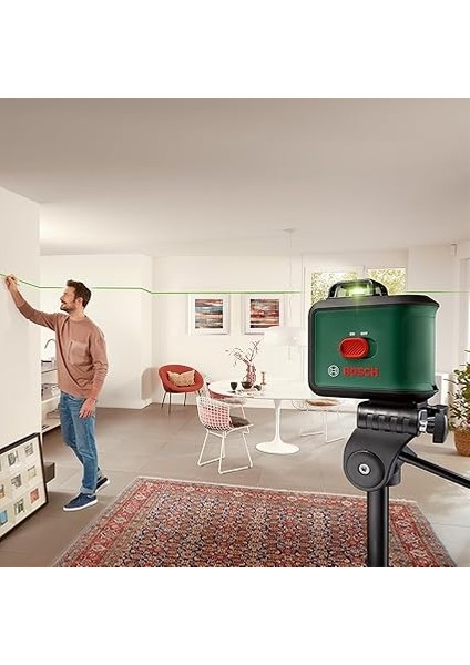 Home &amp; Garden Universallevel 360 Set Çapraz Çizgi Lazeri (24M Çalışma ALANI,360° Yatay Çizgi ile Hizalama, +- 0,4 mm Hassasiyet, 4 Sn. Nivelman Süresi, 4 x Aa Pil, Tt 150 Tripod, Koruma Çantası) indirimleri