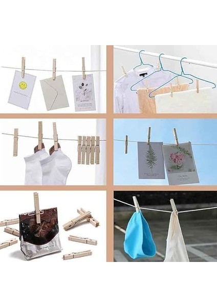 Bambu Çamaşır Mandalları, 40 Adet 6 cm Uzunluğunda, 1,2 cm Genişliğinde Çamaşır Mandalı, Kıyafet Asmak Için, Sürdürülebilir Ahşap Mandallar, Çamaşır Asmak, El Işi ve Dekorasyon Için modelleri