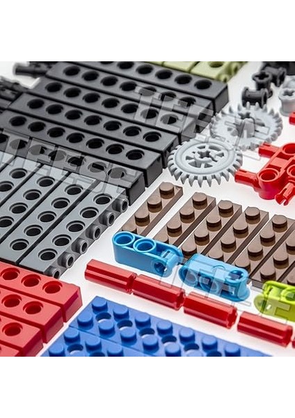 184PIECES Teknik-Lego ile Uyumlu Parçalar, Teknik-Kiriş-Dişliler-Akslar-Pimler-Jantlar Emiciler-Şoklama Diferansiyel Lastikleri Teknik Proje Için Parçalar (Rastgele Renk) fırsatları