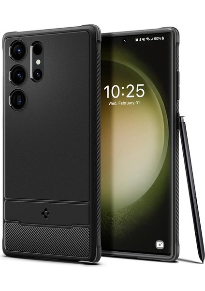 Galaxy S23 Ultra Kılıf Rugged Armor Matte Black - ACS05613
