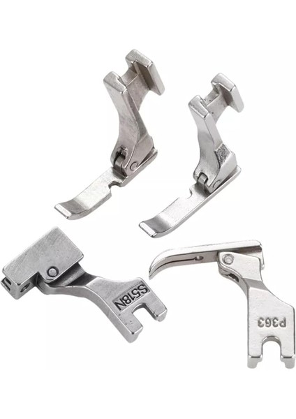 Dikiş Makinesi Fermuar Ayak Seti, 4 Parça, Sanayi Tipi modelleri