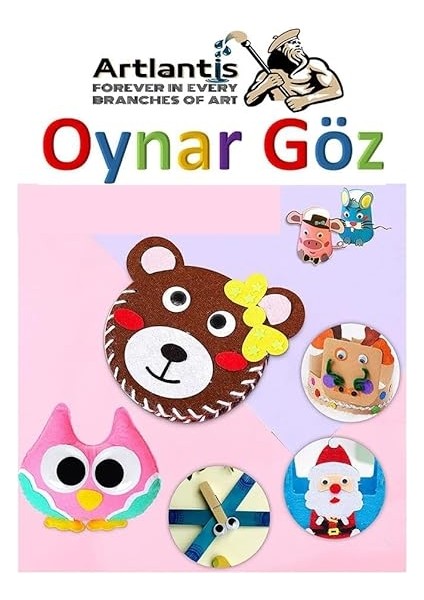 Göz Siyah 10 mm 50 Li 1 Paket Oynayan Göz 10MM Hobi Tasarım Anasınıfı Kreş Etkinlik Elişi indirimleri