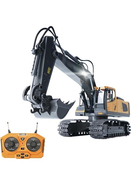 Rc Ekskavatör 1/20 Hz 11CH Rc Inşaat Kamyonu Mühendislik Araçları Hafif Müzikli Çocuklar Için Eğitici Lar