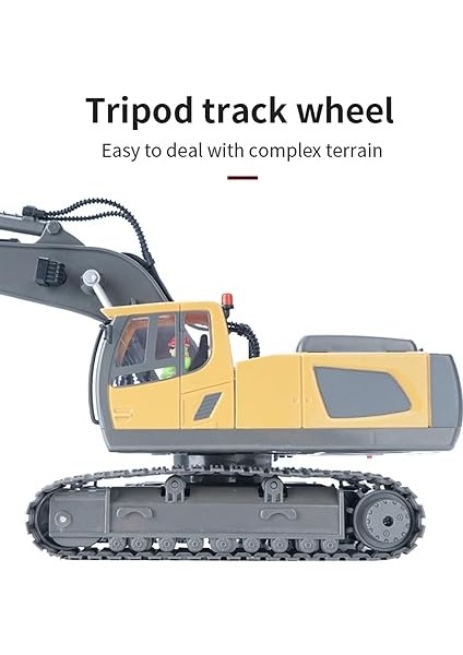 Rc Ekskavatör 1/20 Hz 11CH Rc Inşaat Kamyonu Mühendislik Araçları Hafif Müzikli Çocuklar Için Eğitici Lar indirimleri