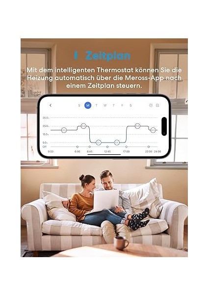 Akıllı Termostat, Kombi Sistemi Kontrolü, Isıtma &amp; Soğutma, Wi-Fi Oda Termostatı, Uzaktan Kontrol, Hassas Isı Ayarı, LED Dokunmatik Ekran, Elektrikli Termostat, Dokunmatik Ekran, Beyaz indirimleri