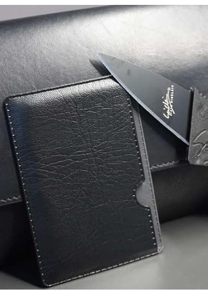 Kredi Kartı Şeklinde Bıçak,cardsharp,deri Kartlık Hediyeli fırsatları
