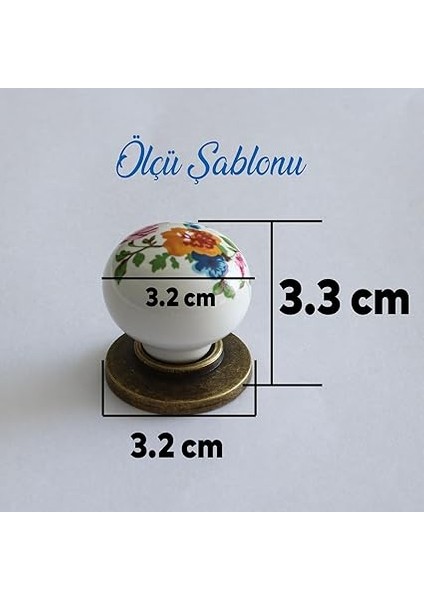 Gerçek Porselen Kulp Çiçekli Düğme Mobilya Mutfak Dolabı Çekmece Dolap Kulpları Kapak Kulpu Kulbu indirimleri