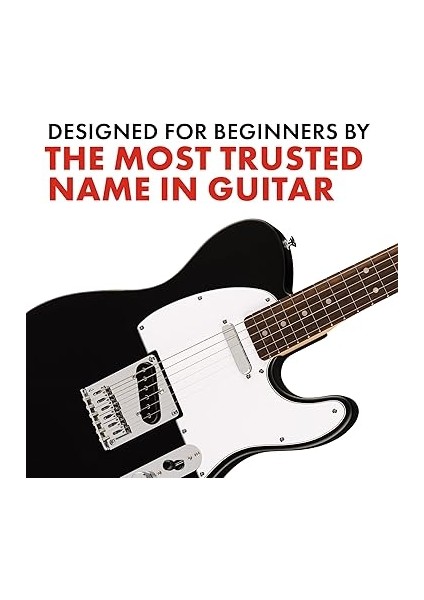 Squier Debut Serisi Telecaster Elektro Gitar, Yeni Başlayanlar Için Gitar, Siyah fırsatları