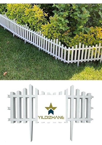 10ADET Dekoratif Plastik Bahçe Çiti ve Peyzaj Çiti Bordür Kırılmaz Plastik Çit 59 cm Bahçe Çiti fiyatları