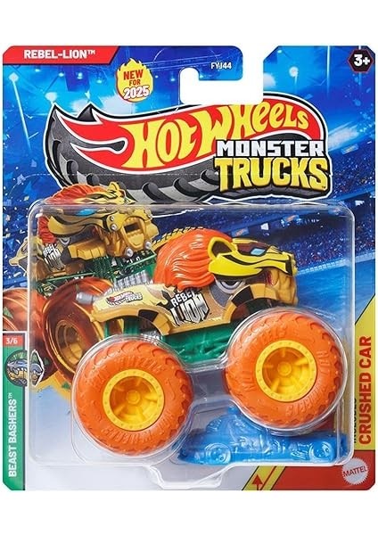 Wheels FYJ44 Monster Trucks 1:64 Araba Rebel - Lıon JCD75 modelleri