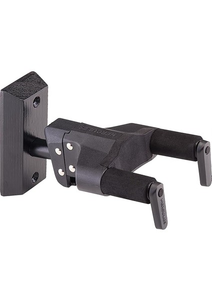 GSP38WBK Plus Gitar Duvar Askısı, Siyah Ahşap Tabanlı ve Yükseltilmiş Ags