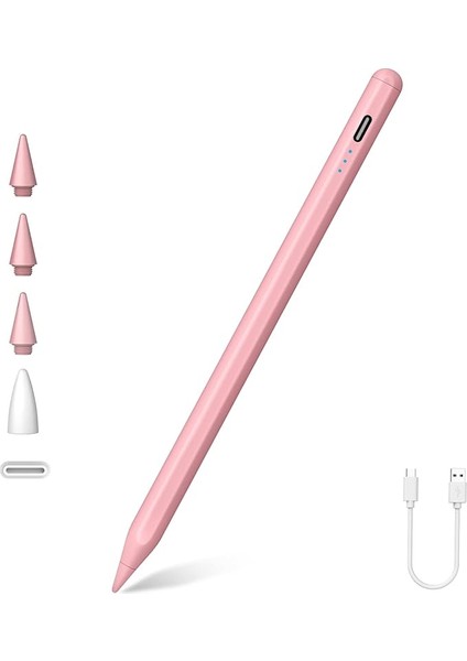 2024-2018 Için Stylus Kalem, iPad 10./9.-6. Nesil/ipad Pro 11"/12.9"/m4, iPad Air 5/4/3/11"-13" M2, iPad Mini 6/5 Için 2 Kat Daha Hızlı Şarj Kalemi - Eğme Fonksiyonu/avuç Içi Reddetme