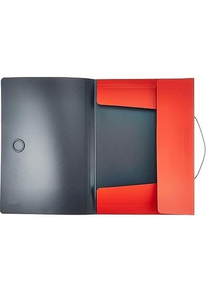 Solid Ince Lastikli Dosya, 150 Sayfa Kapasiteli, Açık Kırmızı, 45631020 modelleri