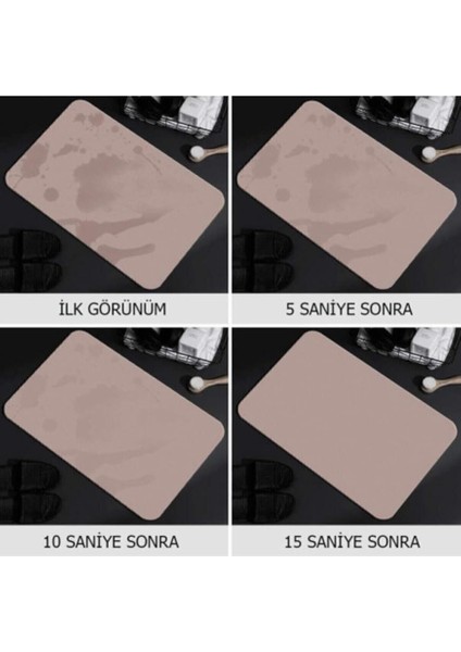 Koyu Gri Diatom Süper Emici Sihirli Hijyenik Paspas Diatomite Mat Diatom Banyo Paspası 600 * 390 * 9 kg indirimleri
