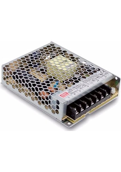 Mean Well LRS-100-24 Anahtarlama Güç Kaynağı, Tek Çıkış, 24V, 4,5A, 108W, 5" U x 3,0" G x 1,2" Y