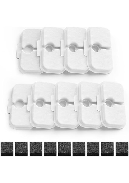 9- Paket Kedi Çeşmesi Filtresi Ön Filtre Süngerleri ile Değiştirme, Petlıbro 2.5L/80OZ Kedi Su Çeşmesi PLWF005/PLWF115 ile Uyumlu