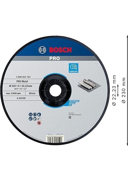 Professional Kesme Diski, Gri, 230 Mm, 1 Adet fiyatları