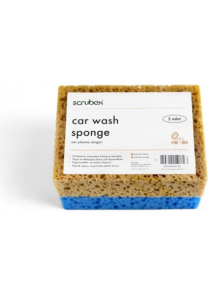 Oto Yıkama Süngeri 2’li SB1013