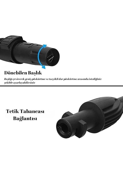 K Serisi Basınçlı Yıkama Makinesi Için Tetikli Püskürtme Tabancası ve Nozullu Püskürtme Ucu, K2 K3 K4 K5 K6 K7 Uyumlu fırsatları