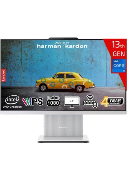 I7 13620H 24GB Ddr5 512GB SSD Freedos 23.8 IPS Fhd F0HN0056TR-24512 Beyaz Aıo Bilgisayar