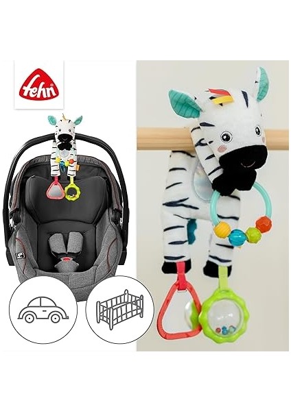 Bean Bag Zebra Oyuncağı - Boncuk Halkalı Motor Beceri Oyuncağı - Kavrama Elemanlarına Sahip Oyuncak - Kavramak ve Dokunmak Için Beşik Oyuncağı - 0+ Aylık Bebekler Için Sevimli Oyuncak fırsatları