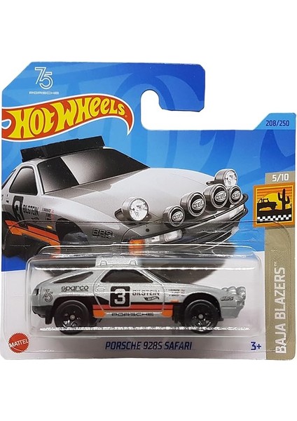 Wheels - Porsche 928S Safari - Baja Blazers 5/10 - HKG46 - Short Card - Sparco - Bilstein - Bbs - Hella - Mattel 2023