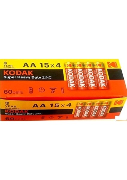 Aa Pil Super Heavy Duty Çinko Karbon Kalem Pil 60 Adet fiyatları