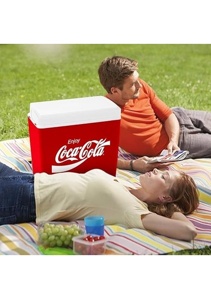 Coca-Cola CCMP24 24 Litre Buzluk, Kırmızı/beyaz indirimleri