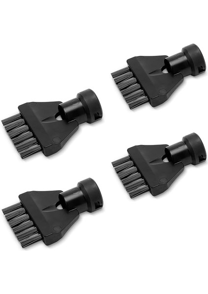 Orijinal Derz Fırçası Seti, 4 Fırçalı, Tüm Kärcher Sc Easyfix ve Deluxe Buharlı Temizleyiciler Için, Siyah