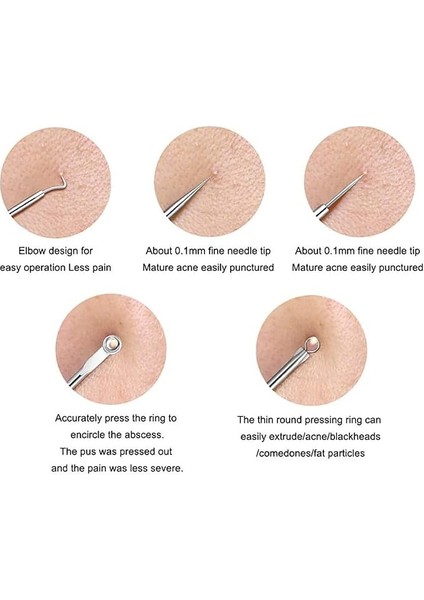 4 Adet Siyah Nokta Kaldırma Aracı Kiti. Dört Parçalı Saklama Kutusu ile Burun Yüz Bakımı Gümüş fırsatları