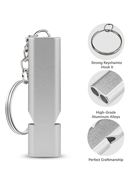 Düdük, 2 Adet Hakem Düdüğü, Dağ Acil Düdük, Metal Düdük, Antrenmanlar Için Uygun Futbol Kürek Okulu Spor Kamp Yürüyüş (Gümüş/altın) fiyatları