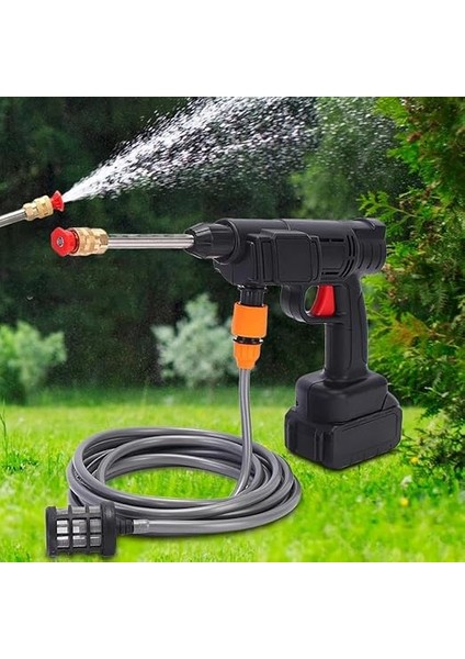 300W Şarjlı Oto Yıkama Tabancası Yüksek Basınçlı Hazneli Sulama Püskürtme Yıkama Akülü Çantalı Tabanca 15.000MAH fiyatları