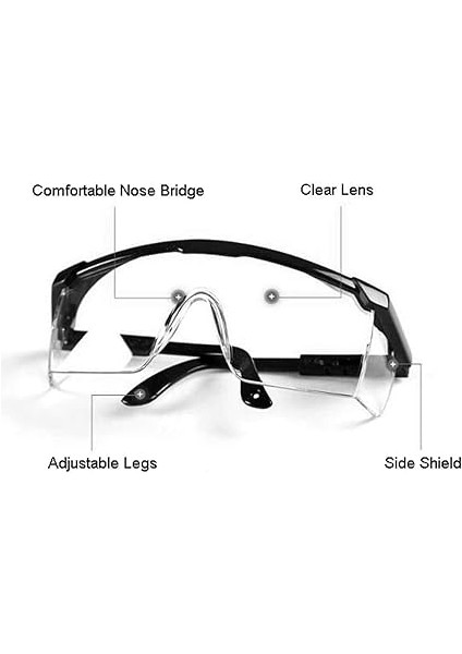 2 Paket Baymax S400 Güvenlik Gözlüğü Buğu Önleyici ve Uv Korumalı Koruyucu Şeffaf Gözlükler Güvenlik Koruma Gözlükleri Çocuklar Için Güvenlik Gözlükleri Nerf Silah Savaşları modelleri