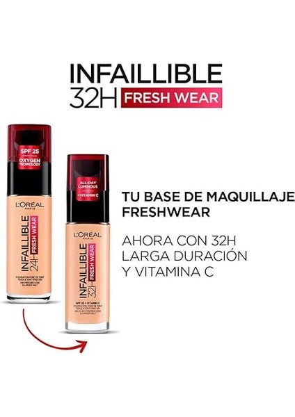 Parıs Infaillible 32H Fresh Wear C Vitaminli Fondöten - 200 Golden Sand 30 ml modelleri
