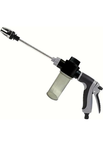 yüksek basınçlı hazneli köpüklü araç oto yıkama bahçe sulama ılaçlama su tabancası ayarlanabilir başlık deterjan hazneli