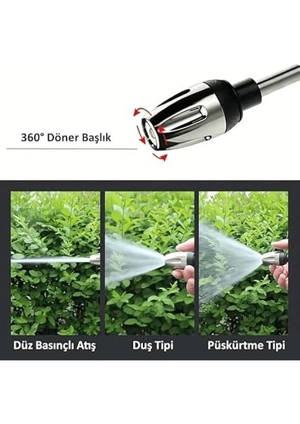 yüksek basınçlı hazneli köpüklü araç oto yıkama bahçe sulama ılaçlama su tabancası ayarlanabilir başlık deterjan hazneli modelleri