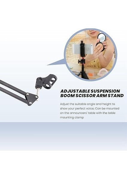 Pro Masaüstü Mikrofon Tutucu Süspansiyon Mikrofon Standı Masa Montaj Kelepçe Kartopu Için modelleri