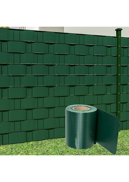 Panel Çit Pvc Koruma Bantları 50 Metre (19CM, Yeşil)