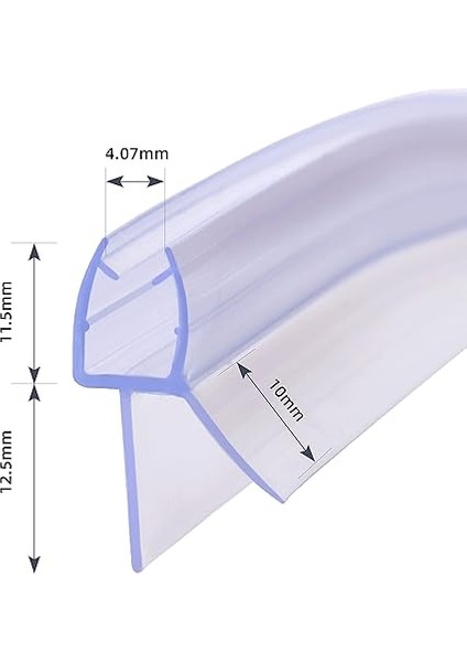 Duş Contası, Bükülmüş, 2 x 40 Cm, Yuvarlak Duş, Çeyrek Daire Duş, Duş Kapısı Contası, Mükemmel Uyum, Cam Kalınlığı 5 Mm, 6 mm Yedek Conta, Duşakabin, Su Geçirmez, Duş Kapısı, Sıçrama Koruması fiyatları