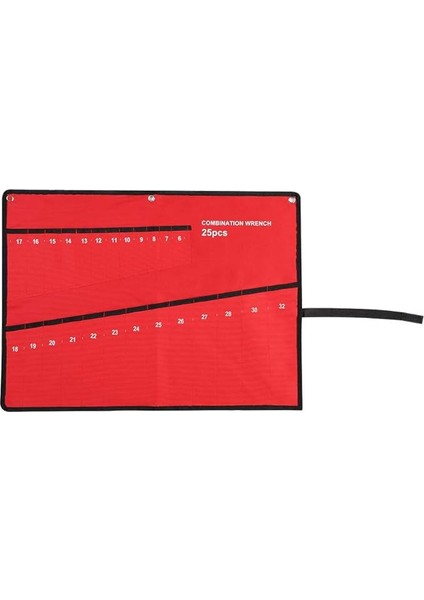 Alet Çantası - Çok Cepli Toplama Aletleri Saklama Çantası Anahtar Pense Anahtarı Tutucu Kanvas Düzenleyici (25 Ağız)