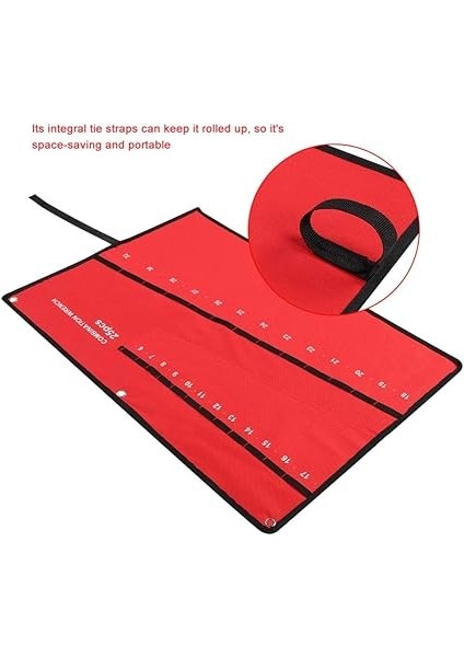 Alet Çantası - Çok Cepli Toplama Aletleri Saklama Çantası Anahtar Pense Anahtarı Tutucu Kanvas Düzenleyici (25 Ağız) fırsatları