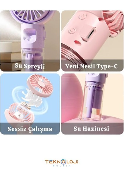 Fanı Taşınabilir Mini Su Spreyli Sulu Buharlı 3 Kademeli Vantilatör fırsatları