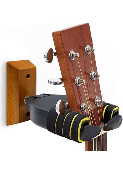 Gitar Duvar Askısı (Vidalar Dahil) Gravity Sensor Self Lock Wall Mount Guitar Hanger Stand
